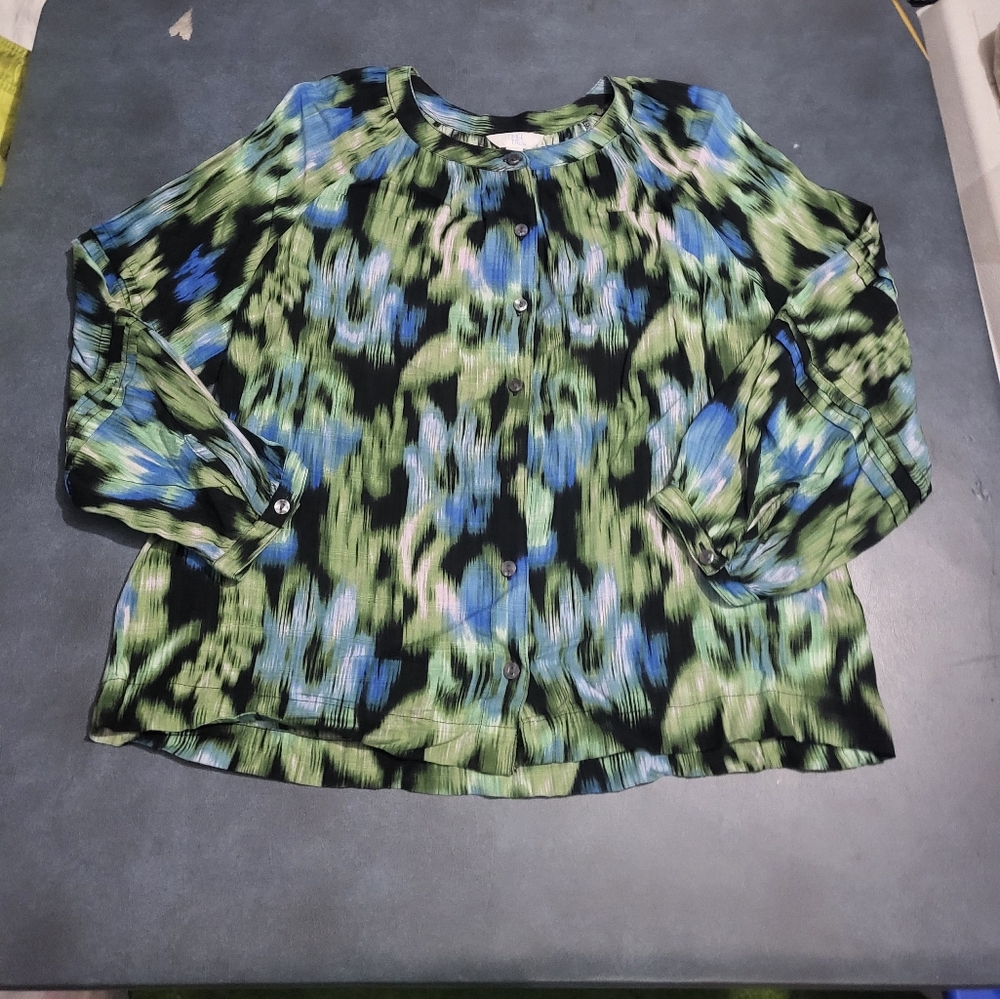 NWT TIME TRU SMALL Muticolor Blouse